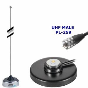 VHF Magnetic Mount Antenna Kit W/ 17' COAX  PL259
